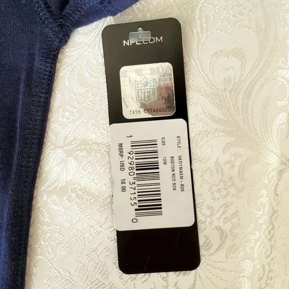 Red Sox baby bodysuit baseball unisex boys girls 12 months spring summer - Picture 5 of 7